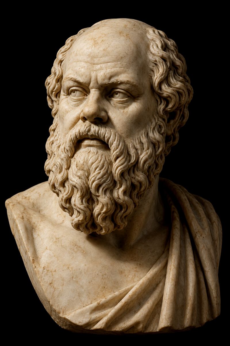Marble bust of Socrates